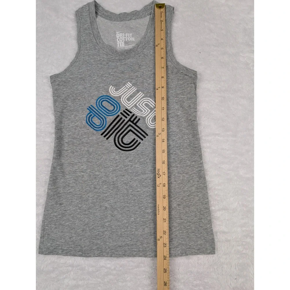 Nike Tank Top Women's Size‎ XS Gray Just Do It Gym Fitness Running